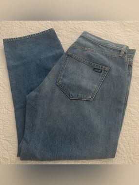 AYR Womens 30 THE EMPIRE Midwash Blue Straight Leg Jeans